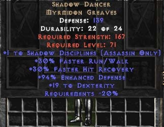 Bild 1 von Shadow Dancer 2 Skill 15-19 Dex Softcore Resurrected Ladder