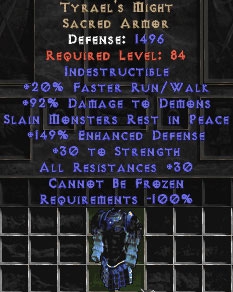 Bild 1 von Tyraels Might 25-29 Res 25-29 Str Softcore Resurrected Ladder