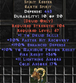 Bild 1 von Spirit Keeper 2 Druid Skills Softcore Resurrected Ladder