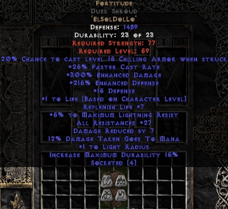 Bild 1 von Fortitude Dusk Shroud 25-29 Res Softcore Resurrected NL
