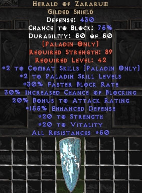 Bild 1 von Herald of Zakarum 200 Ed Perfect Softcore Resurrected Ladder