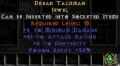 LEGACY Dread Talisman Rare LLD Jewel Europe Non Ladder