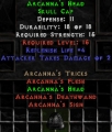 Set Arcannas Head Softcore Resurrected Ladder