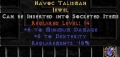 LEGACY Havoc Talisman Rare LLD Jewel Europe Non Ladder